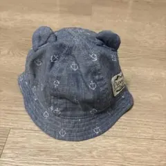 ミキハウス ベビー帽子 日よけ付き