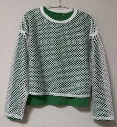 niko and... スリットスリーブメッシュオーバー