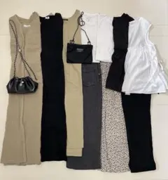 レディース服　まとめ売り　コーデ売り　12点　大人カジュアル　モノトーン　春夏秋