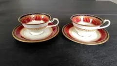 【美品】Noritake　ノリタケ　マラカ　カップ&ソーサー　2客　廃盤品
