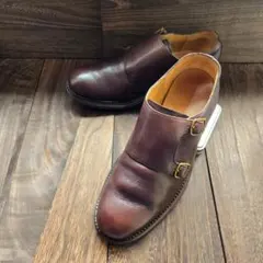 79 美品 コールハーン ルナグランド ダブルモンクストラップ ブラウン系のサムネイル