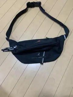 KANGOL ボディバッグ ブラック ロゴテープ