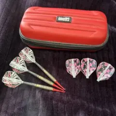 ダーツセット ケース、フライト付き