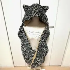 y2k 平成 ギャル ヒョウ柄 マフラーキャップ 帽子 usj ディズニーランド