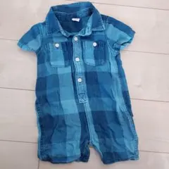 baby gap チェック柄ロンパース 12-18ヶ月