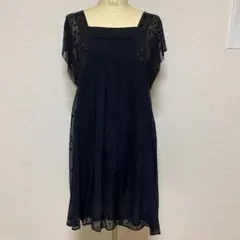 フォーマル　ワンピース　黒　ブラック　結婚式　二次会