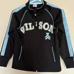 Wilson ジャージ 140 黒/水色