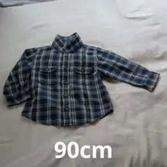 Baby GAP ネイビー系チェック 長袖シャツ