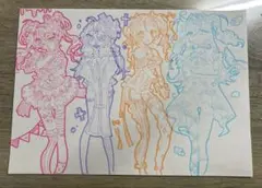 手描きイラスト アナログイラスト 女の子 イラスト オリキャラ オリジナル