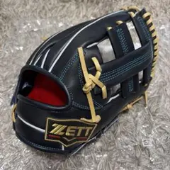 新品未使用 ZEET 軟式オーダーグラブ 117型 外野手 湯もみ型付け済み