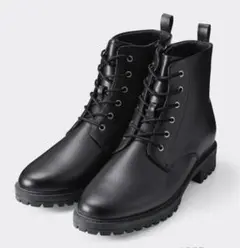 GU ファインフィットレースアップブーツ　ブラック　卒業式　袴