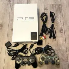 プレステ2 SCPH-55000 GT 本体 ホワイト コントローラー2個