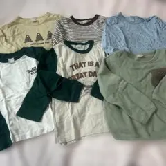 petit main 長袖Tシャツ 6枚セット 110cm