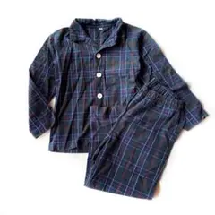 無印良品 MUJI 長袖 長ズボン パジャマ 綿100% チェック柄