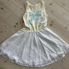 メゾピアノ ノースリーブワンピース 150㎝【中古品】