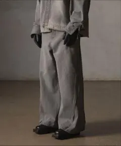 【GRANCY】ZipDesign Buggy DenimPants