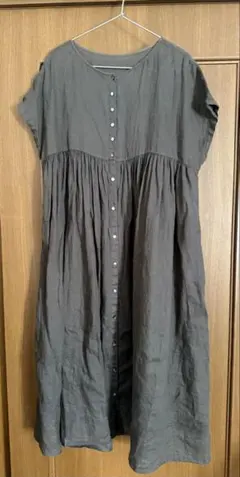 最終値下げ【美品】nest Robe リネンタックノースリーブ2wayワンピース