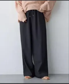 ワイドパンツ イージーパンツ ブラック