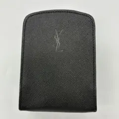 極美品】イヴサンローラン　ポーチ　小物入れ　シガレットケース　ブラック　レザー