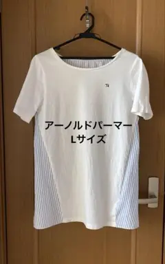 Lサイズ　Arnold P almer ストライプ　Tシャツ アーノルドパーマー