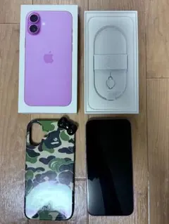 【バッテリー100％】iPhone 16 plus 256GB ピンク　傷なし