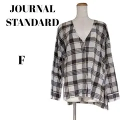 JOURNAL STANDARD チェック柄 長袖シャツ ブラウン系 Fサイズ