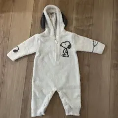 ジェラートピケ　スヌーピーロンパース　70-80cm