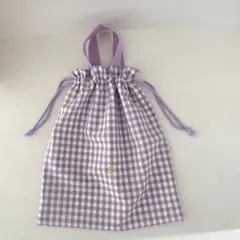 ハンドメイド巾着袋35×30給食袋　体操服袋　お着替え袋　入園入学　さくらんぼ