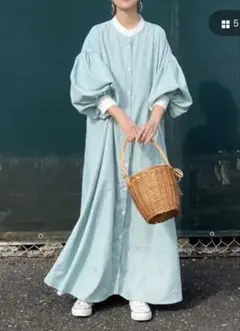 CORNERS by KR❤︎ボリュームスリーブストライプシャツワンピース⭐︎超美品