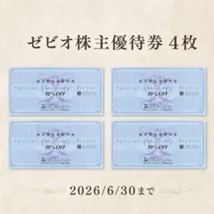 ゼビオ株主優待券 4枚 10%OFF