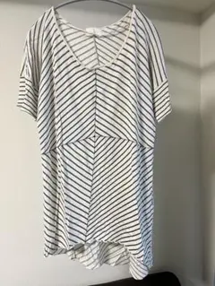 ZARA BASICストライプ チュニック M