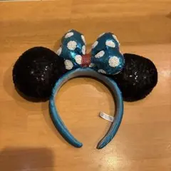 ミニーマウス風スパンコールカチューシャ