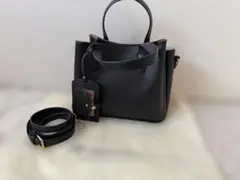 【美品】RODESKO★パスケース付きバッグ★黒のサムネイル