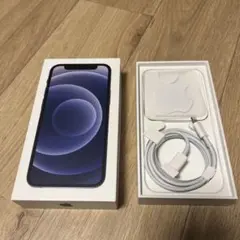 iPhone 12 mini ブラック空箱Lightningケーブル 付き