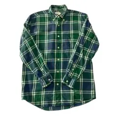 90’s J.Crew チェックシャツ 緑