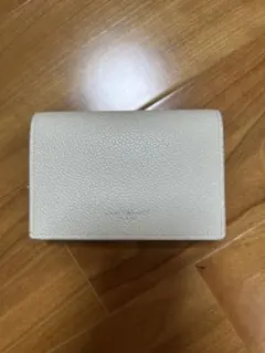 SAINT LAURENT サンローラン ホワイト 名刺入れ カードケース 美品