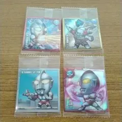 ①②　4枚セット　ウルトラマン　シール　ウエハース　Vol.5