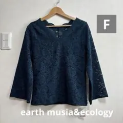 新品　アースミュージック&エコロジー　レースプルオーバー　F