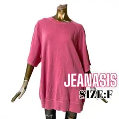 ⭐️A887⭐️ JEANASIS ♥ USED加工 オーバー 裏毛 トップス