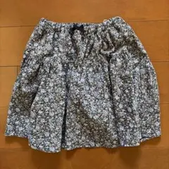 any FAM 花柄スカート ウエストゴム リボン付き