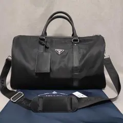 PRADA ブラック ボストンバッグ