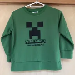 Minecraft 緑色 長袖カットソーマイクラクリーパー