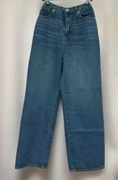 RETRO GALLERY デニムパンツ ハイウエスト ワイドシルエット