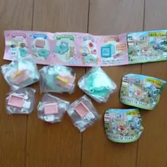 シルバニアファミリー 森のたのしいようちえん ねんどセット 3点　カプセルトイ