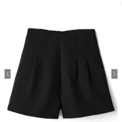 美品　ハイウエストタックショートパンツ