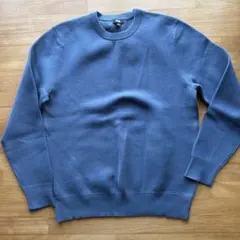 UNIQLO クルーネック ニット M ブルー