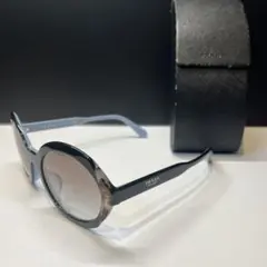 美品 希少 プラダ サングラス フルフィットモデル 黒/ライトブルー アイウェアのサムネイル