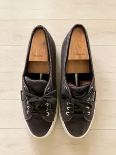 【SUPERGA】コーデュロイ スニーカーブラウン EU43約27.5〜28cmのサムネイル