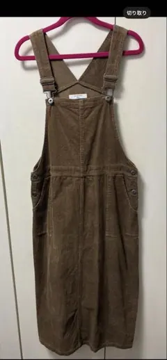 Samansa Mos2 ブラウン サロペットスカート