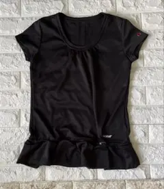 BabolaT フリル付き 黒Tシャツ Lサイズ